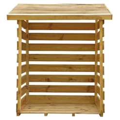 Mercia Single Solid Wood Log Store -Bestway Garden Sales Store mercia single solid wood log store5029442012612 02c