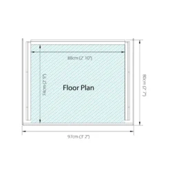 Mercia Single Solid Wood Log Store -Bestway Garden Sales Store mercia single solid wood log store5029442012612 02t