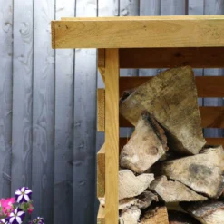 Mercia Single Solid Wood Log Store -Bestway Garden Sales Store mercia single solid wood log store5029442012612 05c