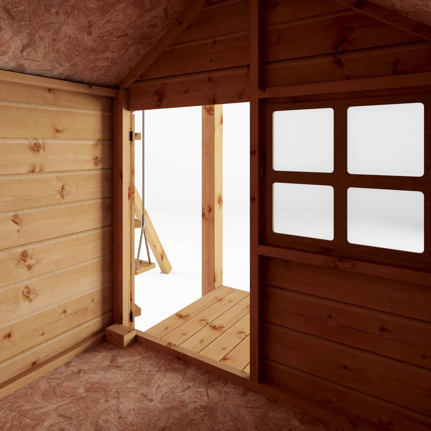 Mercia Snug Wooden Swing Set & Slide 4 Mercia Snug Wooden Swing Set & Slide - Image 4