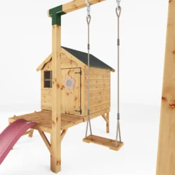 Mercia Snug Wooden Swing Set & Slide 14 Mercia Snug Wooden Swing Set & Slide -Bestway Garden Sales Store mercia snug wooden swing set slide5029442008264 05c