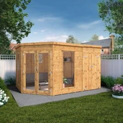 Mercia Summer House 12x8 Ft Pent Shiplap Solid Wood Summer House With Double Door -Bestway Garden Sales Store mercia summer house 12x8 ft pent shiplap solid wood summer house with double door5029442002569 01i bq