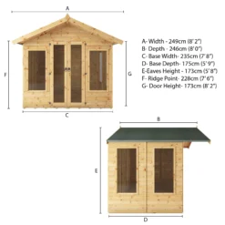 Mercia Sussex 8x6 Ft Apex Shiplap Wooden Summer House With Double Door 14 Mercia Sussex 8x6 Ft Apex Shiplap Wooden Summer House With Double Door -Bestway Garden Sales Store mercia sussex 8x6 ft apex shiplap wooden summer house with double door5029442006703 01t