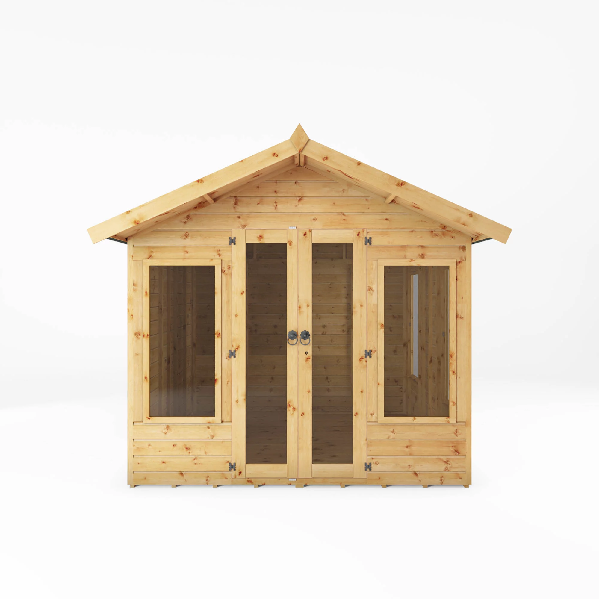 Mercia Sussex 8x8 Ft Apex Shiplap Wooden Summer House With Double Door 3 Mercia Sussex 8x8 Ft Apex Shiplap Wooden Summer House With Double Door - Image 3