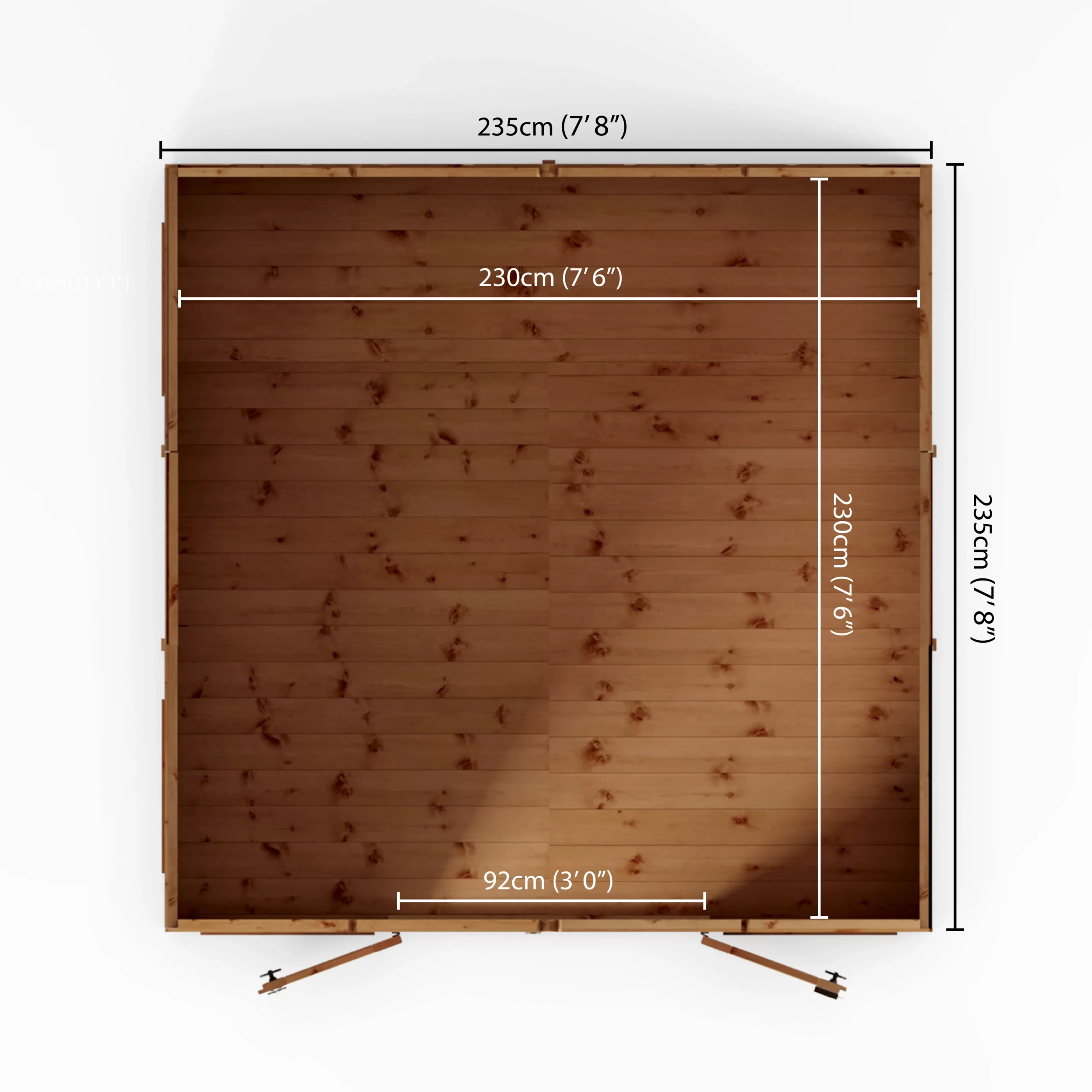 Mercia Sussex 8x8 Ft Apex Shiplap Wooden Summer House With Double Door 9 Mercia Sussex 8x8 Ft Apex Shiplap Wooden Summer House With Double Door - Image 9