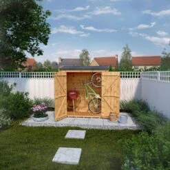 Mercia Tongue & Groove Solid Wood 6x2'6 Pent Garden Storage -Bestway Garden Sales Store mercia tongue groove solid wood 6x2 6 pent garden storage5029442008219 02i