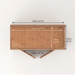 Mercia Tongue & Groove Solid Wood 6x2'6 Pent Garden Storage -Bestway Garden Sales Store mercia tongue groove solid wood 6x2 6 pent garden storage5029442008219 02t