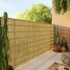Natural Bamboo Garden Screen (H)1m (W)3m 7 Natural Bamboo Garden Screen (H)1m (W)3m -Bestway Garden Sales Store natural bamboo garden screen h 1m w 3m5059340674575 01i