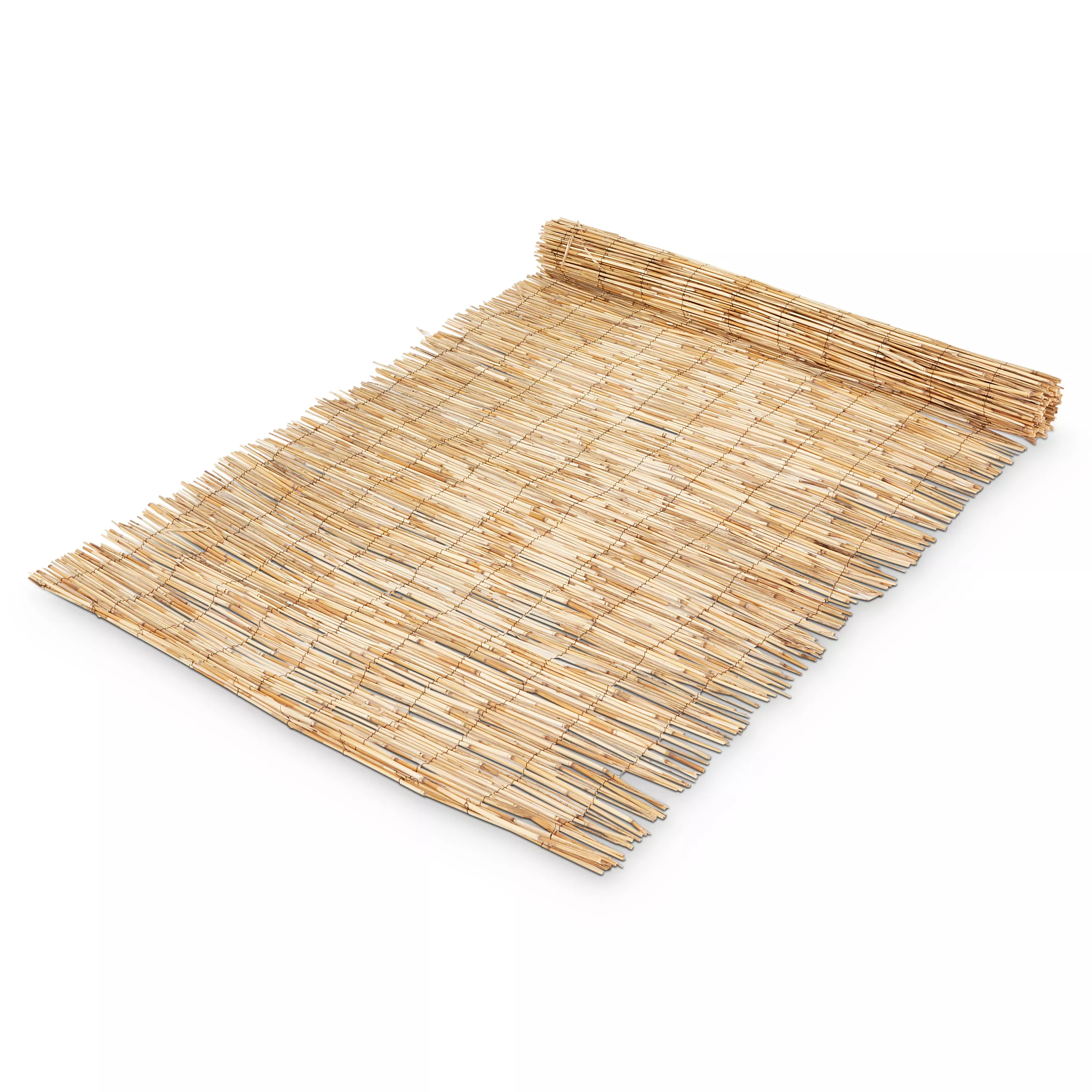Natural Reed Garden Screen (H)1m (W)3m 1 Natural Reed Garden Screen (H)1m (W)3m