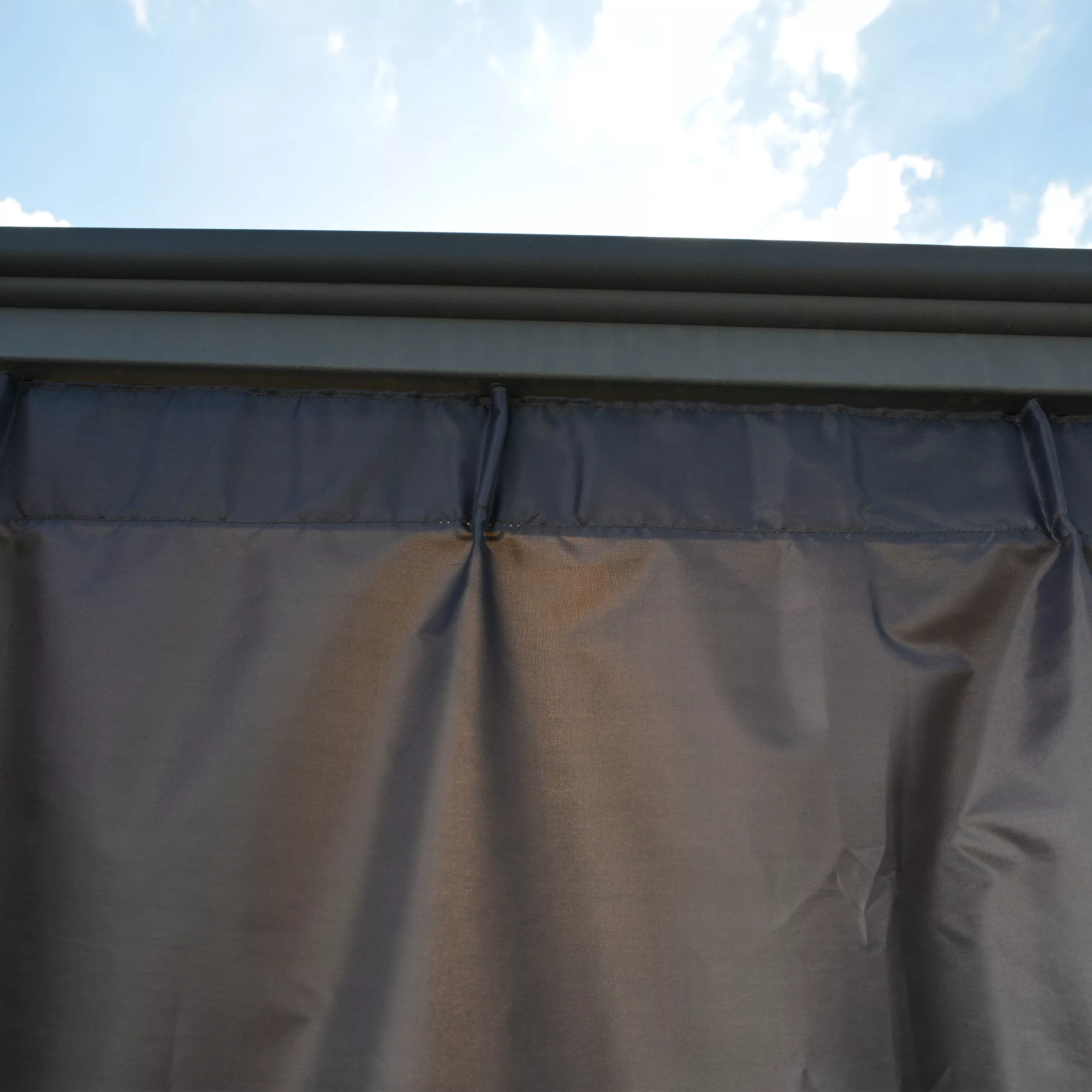 Palram - Canopia 3K Series Grey Polyester (PES) Gazebo Curtain, Pack Of 4 (L)2170mm (W)3660mm 6 Palram - Canopia 3K Series Grey Polyester (PES) Gazebo Curtain, Pack Of 4 (L)2170mm (W)3660mm - Image 6