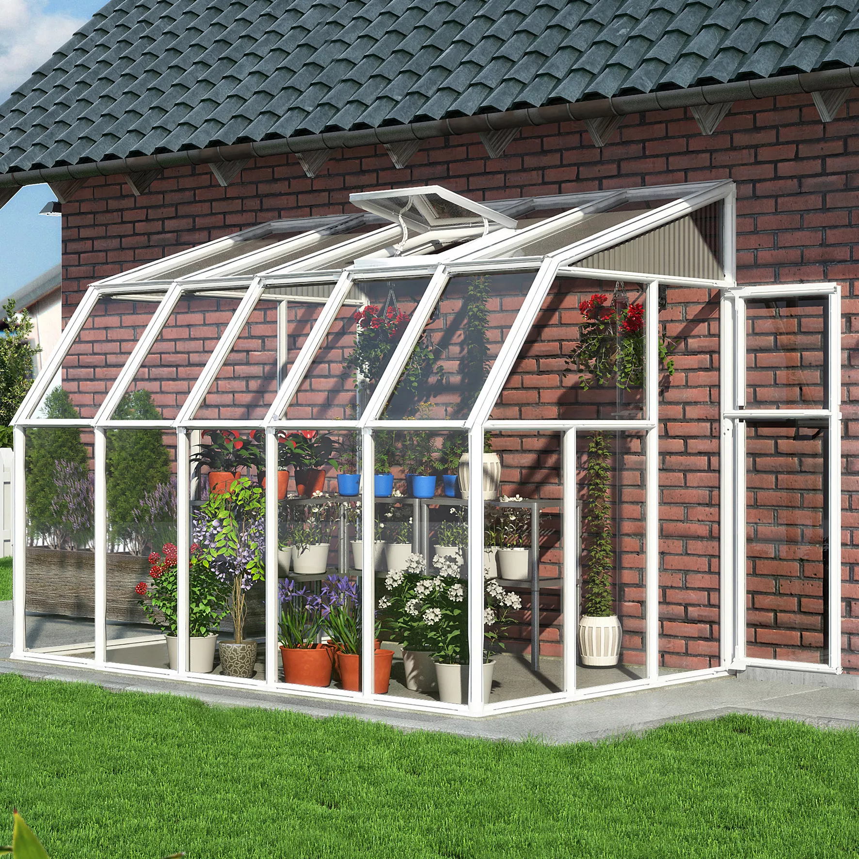 Palram - Canopia 6X12 Barn Plastic Sun Room - Base Not Included 1 Palram - Canopia 6X12 Barn Plastic Sun Room - Base Not Included