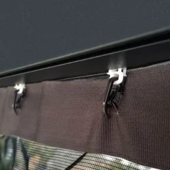 Palram - Canopia Dallas Grey Polyester (PES) Gazebo Netting, Pack Of 4 (L)2120mm (W)4090mm -Bestway Garden Sales Store palram canopia dallas grey polyester pes gazebo netting pack of 4 l 2120mm w 4090mm7290108602685 02i