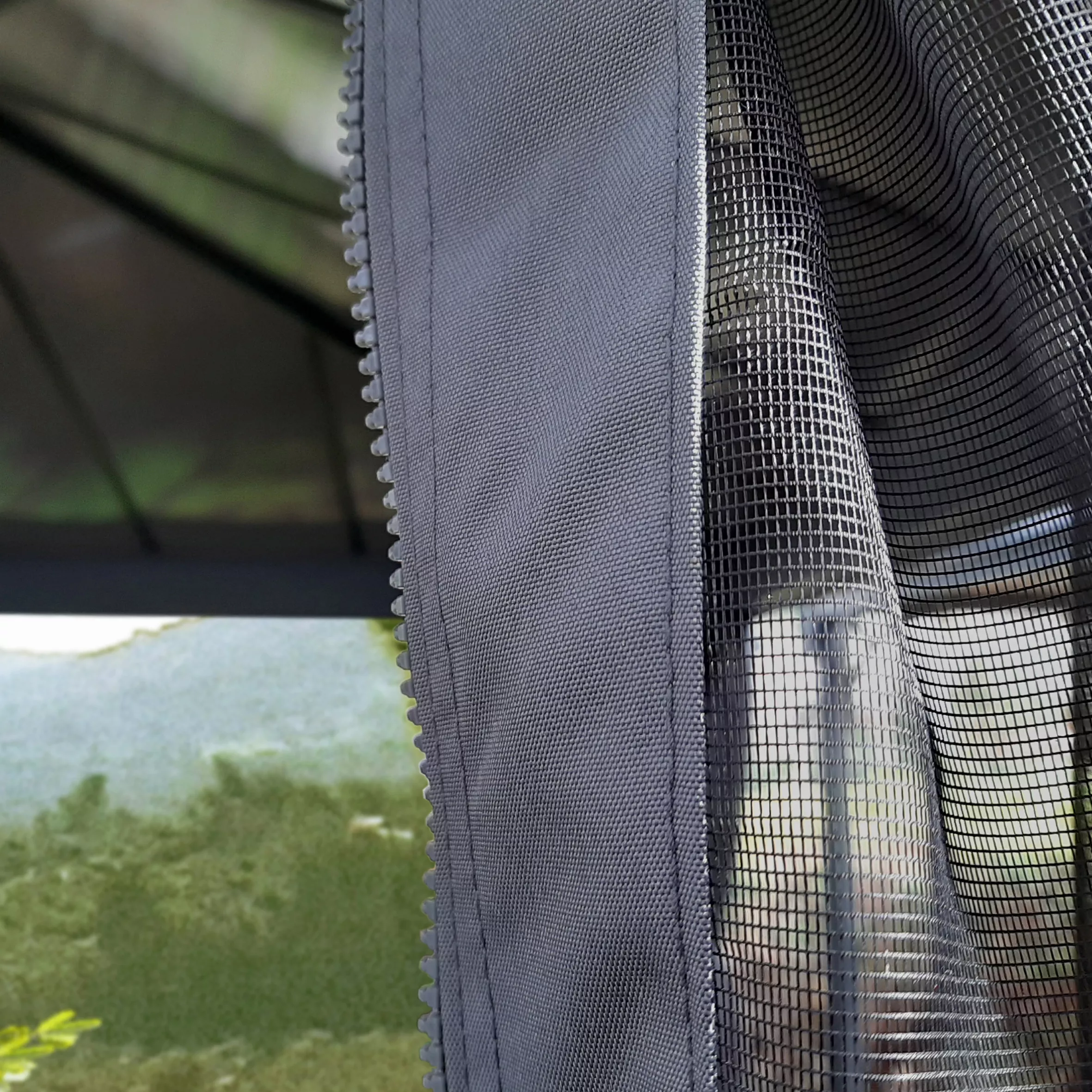 Palram - Canopia Dallas Grey Polyester (PES) Gazebo Netting, Pack Of 4 (L)2120mm (W)5070mm 3 Palram - Canopia Dallas Grey Polyester (PES) Gazebo Netting, Pack Of 4 (L)2120mm (W)5070mm - Image 3