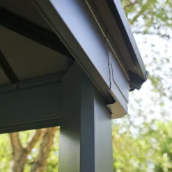 Palram - Canopia Dallas Grey Rectangular Gazebo, (W)4.88m (D)3.64m - Assembly Required -Bestway Garden Sales Store palram canopia dallas grey rectangular gazebo w 4 88m d 3 64m assembly required7290108601947 05i bq