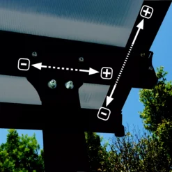 Palram - Canopia Feria Grey Non-retractable Awning, (L)6.06m (H)3.05m (W)3.85m -Bestway Garden Sales Store palram canopia feria grey non retractable awning l 6 06m h 3 05m w 3 85m7290108134858 02i bq