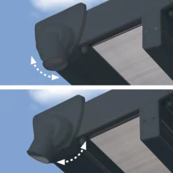 Palram - Canopia Feria Grey Non-retractable Awning, (L)7.87m (H)3.05m (W)3.85m -Bestway Garden Sales Store palram canopia feria grey non retractable awning l 7 87m h 3 05m w 3 85m7290108134865 06i bq