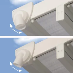 Palram - Canopia Feria White Non-retractable Awning, (L)7.87m (H)3.05m (W)3.85m -Bestway Garden Sales Store palram canopia feria white non retractable awning l 7 87m h 3 05m w 3 85m7290103122737 01i bq