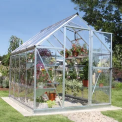 Palram - Canopia Harmony Silver 6x8 Greenhouse -Bestway Garden Sales Store palram canopia harmony silver 6x8 greenhouse7290103110581 01bq