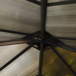 Palram - Canopia Ledro Grey Rectangular Gazebo, (W)4.3m (D)2.96m - Assembly Required -Bestway Garden Sales Store palram canopia ledro grey rectangular gazebo w 4 3m d 2 96m assembly required7290108139648 07i bq