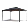 Palram - Canopia Martinique Grey Rectangular Gazebo, (W)4.3m (D)2.96m - Assembly Required