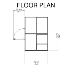 Palram - Canopia Mythos Silver 6x4 Greenhouse -Bestway Garden Sales Store palram canopia mythos silver 6x4 greenhouse7290103110901 02t bq