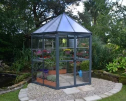 Palram - Canopia Oasis™ Grey 8x6 Greenhouse -Bestway Garden Sales Store palram canopia oasis grey 8x6 greenhouse7290108133837 01bq
