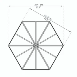 Palram - Canopia Oasis™ Grey 8x6 Greenhouse -Bestway Garden Sales Store palram canopia oasis grey 8x6 greenhouse7290108133837 02t bq