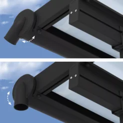 Palram - Canopia Olympia Grey Non-retractable Awning, (L)4.25m (H)3.05m (W)2.95m -Bestway Garden Sales Store palram canopia olympia grey non retractable awning l 4 25m h 3 05m w 2 95m7290108133981 03i bq