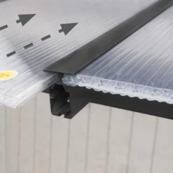 Palram - Canopia Olympia Grey Non-retractable Awning, (L)4.25m (H)3.05m (W)2.95m -Bestway Garden Sales Store palram canopia olympia grey non retractable awning l 4 25m h 3 05m w 2 95m7290108133981 05i bq