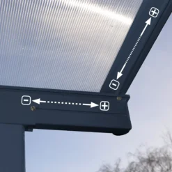 Palram - Canopia Sierra Grey Non-retractable Awning, (L)4.34m (H)3.05m (W)2.99m 11 Palram - Canopia Sierra Grey Non-retractable Awning, (L)4.34m (H)3.05m (W)2.99m -Bestway Garden Sales Store palram canopia sierra grey non retractable awning l 4 34m h 3 05m w 2 99m7290108130270 05i bq