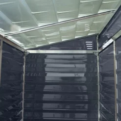Palram - Canopia Skylight 4x6 Pent Dark Grey Plastic Shed With Floor -Bestway Garden Sales Store palram canopia skylight 4x6 pent dark grey plastic shed with floor7290108132717 06i BQ
