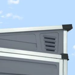 Palram - Canopia Skylight 4x6 Pent Dark Grey Plastic Shed With Floor -Bestway Garden Sales Store palram canopia skylight 4x6 pent dark grey plastic shed with floor7290108132717 07i BQ