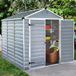 Palram - Canopia Skylight 8x6 Ft Apex Dark Grey 2 Door Shed With Floor 8 Palram - Canopia Skylight 8x6 Ft Apex Dark Grey 2 Door Shed With Floor -Bestway Garden Sales Store palram canopia skylight 8x6 ft apex dark grey 2 door shed with floor7290103121785 01i BQ