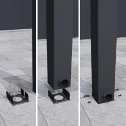 Palram - Canopia Stockholm Grey Non-retractable Awning, (L)5.15m (H)3.24m (W)3.41m -Bestway Garden Sales Store palram canopia stockholm grey non retractable awning l 5 15m h 3 24m w 3 41m7290108602500 04i bq