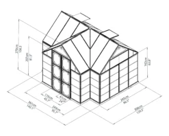 Palram - Canopia Victory Dark Grey 12x10 Greenhouse 19 Palram - Canopia Victory Dark Grey 12x10 Greenhouse -Bestway Garden Sales Store palram canopia victory dark grey 12x10 greenhouse7290103121914 03t
