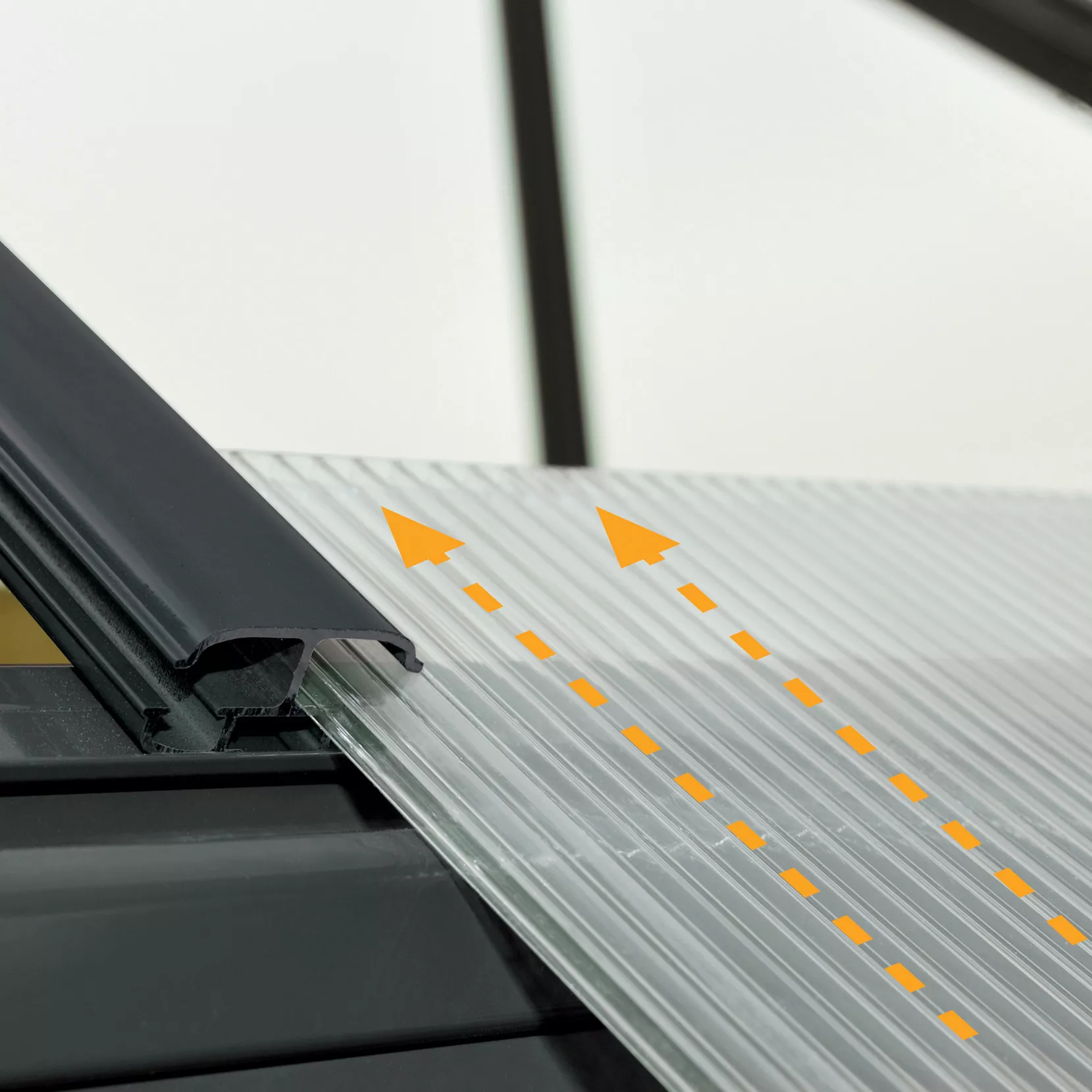 Palram - Canopia Victory Dark Grey 12x10 Greenhouse 2 Palram - Canopia Victory Dark Grey 12x10 Greenhouse - Image 2