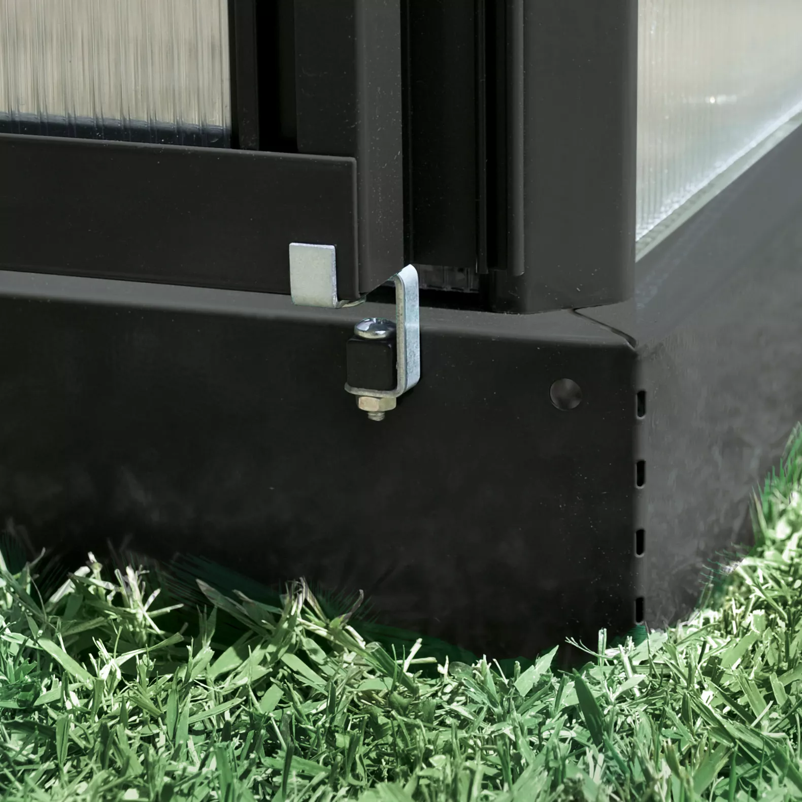 Palram - Canopia Victory Dark Grey 12x10 Greenhouse 4 Palram - Canopia Victory Dark Grey 12x10 Greenhouse - Image 4