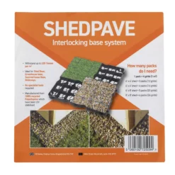 Plastic Interlocking Shed Base (W) 49cm X (L) 49cm , Pack Of 4 -Bestway Garden Sales Store plastic interlocking shed base w 49cm x l 49cm pack of 45060192725094 01t bq
