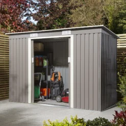 Rowlinson Trentvale 8x4 Pent Light Grey Metal Shed 9 Rowlinson Trentvale 8x4 Pent Light Grey Metal Shed -Bestway Garden Sales Store rowlinson trentvale 8x4 pent light grey metal shed5013856206316 01i bq
