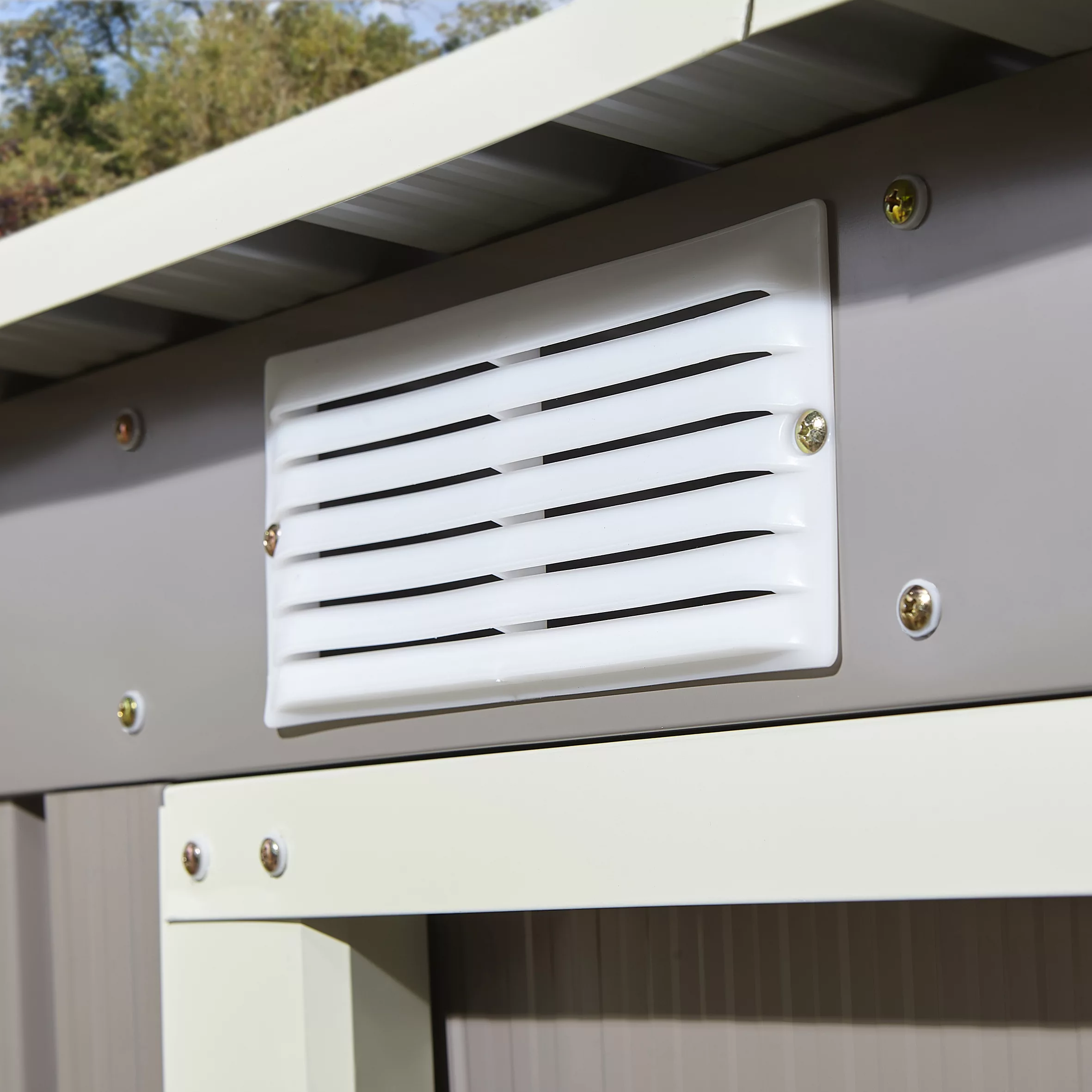 Rowlinson Trentvale 8x4 Pent Light Grey Metal Shed 5 Rowlinson Trentvale 8x4 Pent Light Grey Metal Shed - Image 5