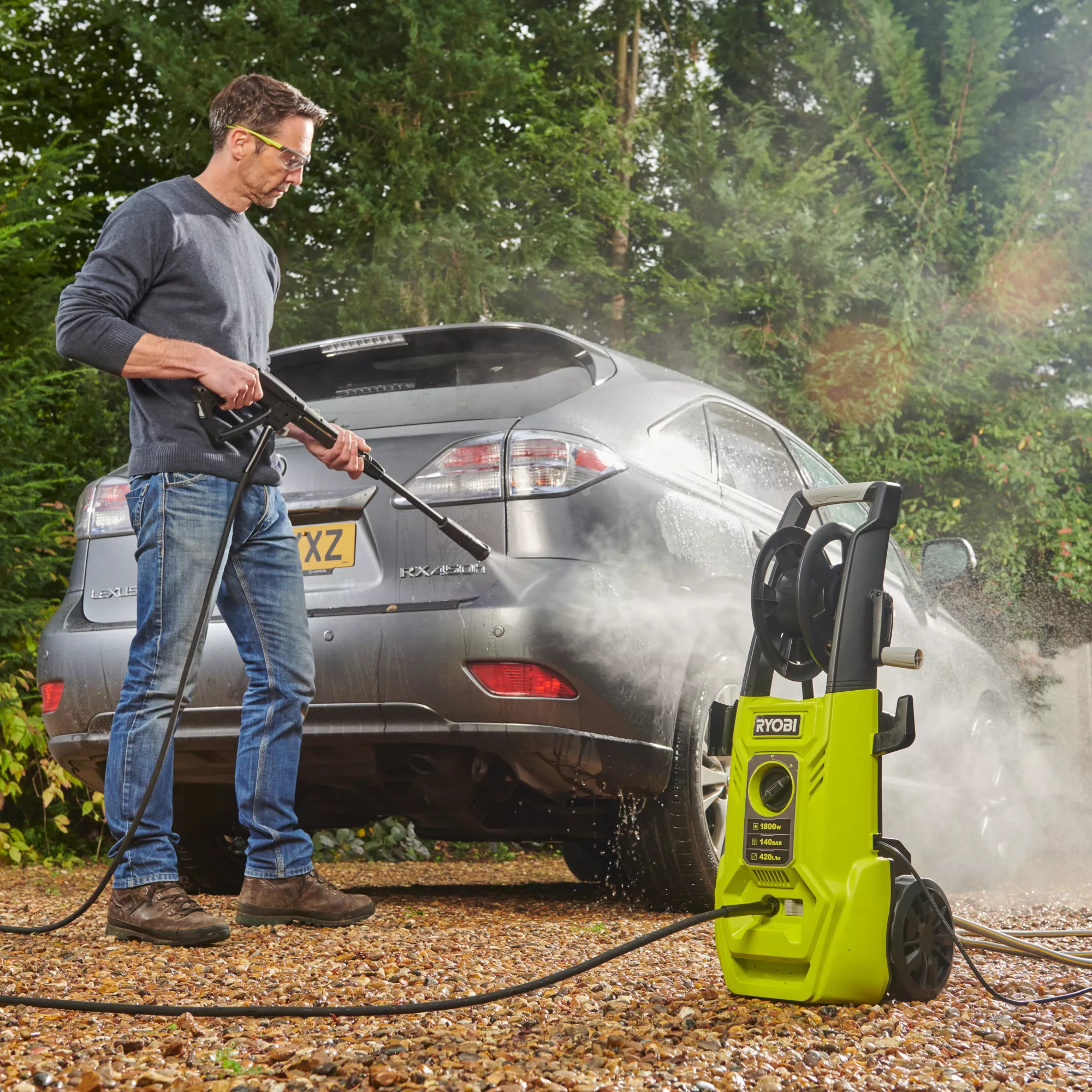 Ryobi Corded Pressure Washer 1.8kW RY140PWA 2 Ryobi Corded Pressure Washer 1.8kW RY140PWA - Image 2