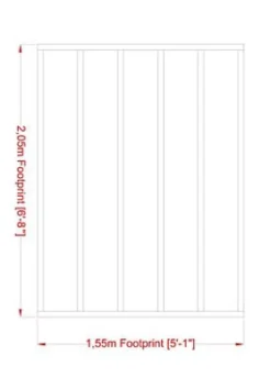 Shire 2X1.5 Timber Shed Base (L) 155cm X (W) 205cm -Bestway Garden Sales Store shire 2x1 5 timber shed base l 155cm x w 205cm5397007009255 01t BQ