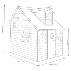 Shire 8x6 Cottage Whitewood Pine Playhouse Assembly Service Included -Bestway Garden Sales Store shire 8x6 cottage whitewood pine playhouse assembly service included5019804111824 03t