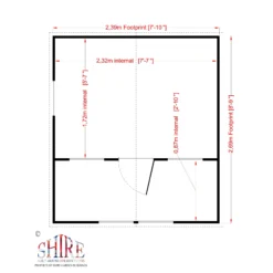 Shire 8x9 Lodge Whitewood Pine Playhouse Assembly Required -Bestway Garden Sales Store shire 8x9 lodge whitewood pine playhouse assembly required5019804111831 02t