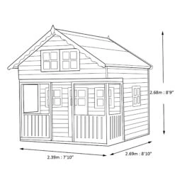Shire 8x9 Lodge Whitewood Pine Playhouse Assembly Required -Bestway Garden Sales Store shire 8x9 lodge whitewood pine playhouse assembly required5019804111831 03t