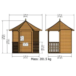 Shire Arbour, (H)2600mm (W)2160mm (D)1870mm - Assembly Required 8 Shire Arbour, (H)2600mm (W)2160mm (D)1870mm - Assembly Required -Bestway Garden Sales Store shire arbour h 2600mm w 2160mm d 1870mm assembly required5060437982206 01t bq