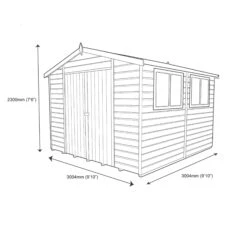 Shire Atlas 10x10 Ft Apex Shiplap Wooden Shed With Floor - Assembly Service Included -Bestway Garden Sales Store shire atlas 10x10 ft apex shiplap wooden shed with floor assembly service included5019804102198 03t