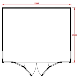 Shire Blenheim 10x8 Glass Bi-fold Door Apex Shiplap Wooden Summer House - Base Not Included 15 Shire Blenheim 10x8 Glass Bi-fold Door Apex Shiplap Wooden Summer House - Base Not Included -Bestway Garden Sales Store shire blenheim 10x8 glass bi fold door apex shiplap wooden summer house base not included5019804225491 03t