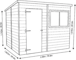 Shire Caldey 8x6 Ft Pent Shiplap Wooden Shed With Floor - Assembly Service Included 13 Shire Caldey 8x6 Ft Pent Shiplap Wooden Shed With Floor - Assembly Service Included -Bestway Garden Sales Store shire caldey 8x6 ft pent shiplap wooden shed with floor assembly service included5019804668410 03t