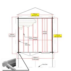 Shire Cannock 10x10 Ft Apex Tongue & Groove Wooden Cabin With Felt Tile Roof - Assembly Service Included -Bestway Garden Sales Store shire cannock 10x10 ft apex tongue groove wooden cabin with felt tile roof assembly service included5019804111312 02t